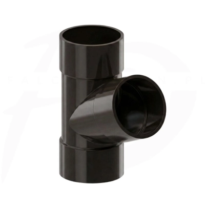 Trójnik PVC ⌀ 63 firmy KROP kolor ciemny brąz